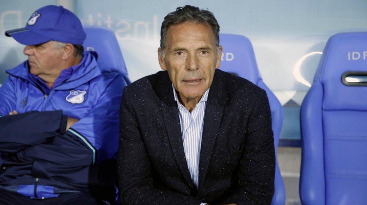 Miguel Ángel Russo, técnico de Millonarios. 