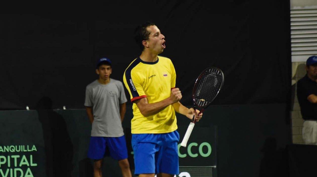 El tenista santandereano Daniel Galán