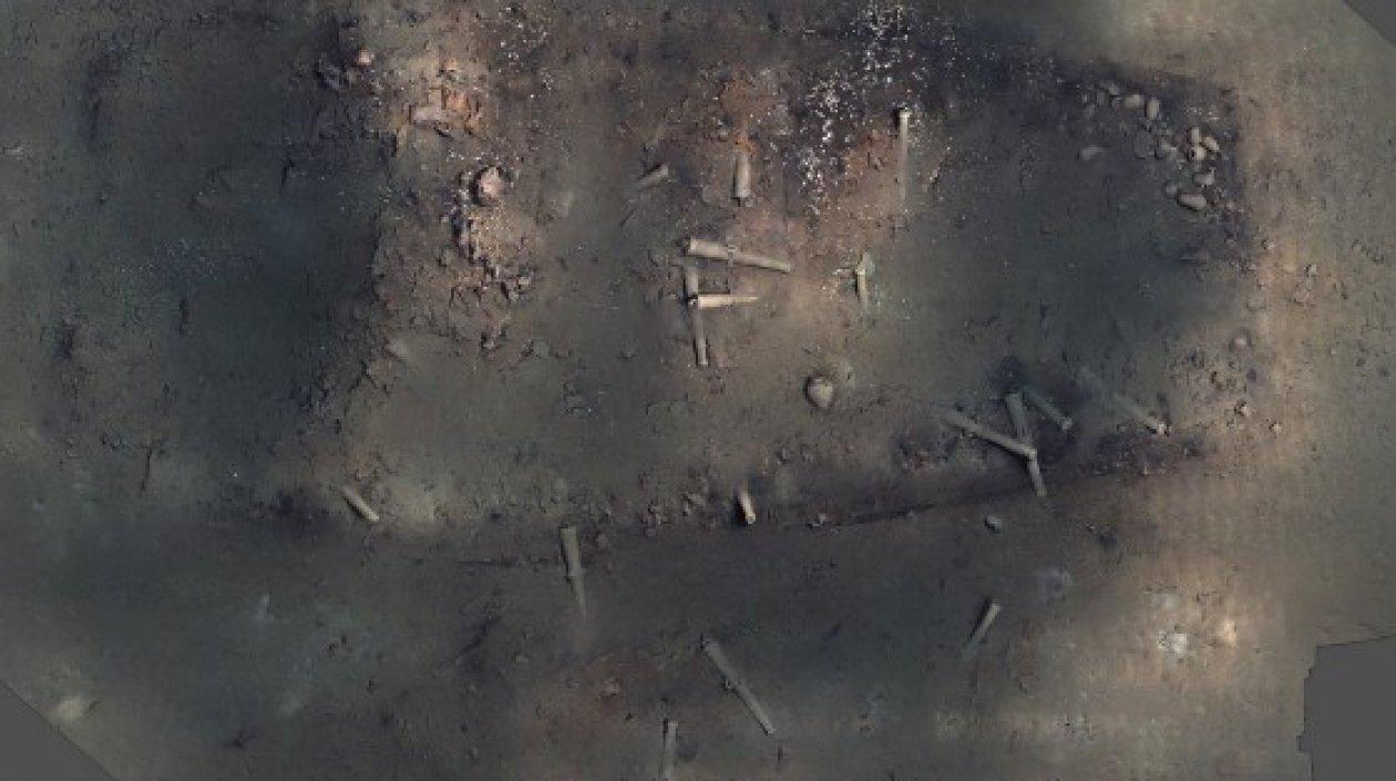 Vista del naufragio del Galeón San José.