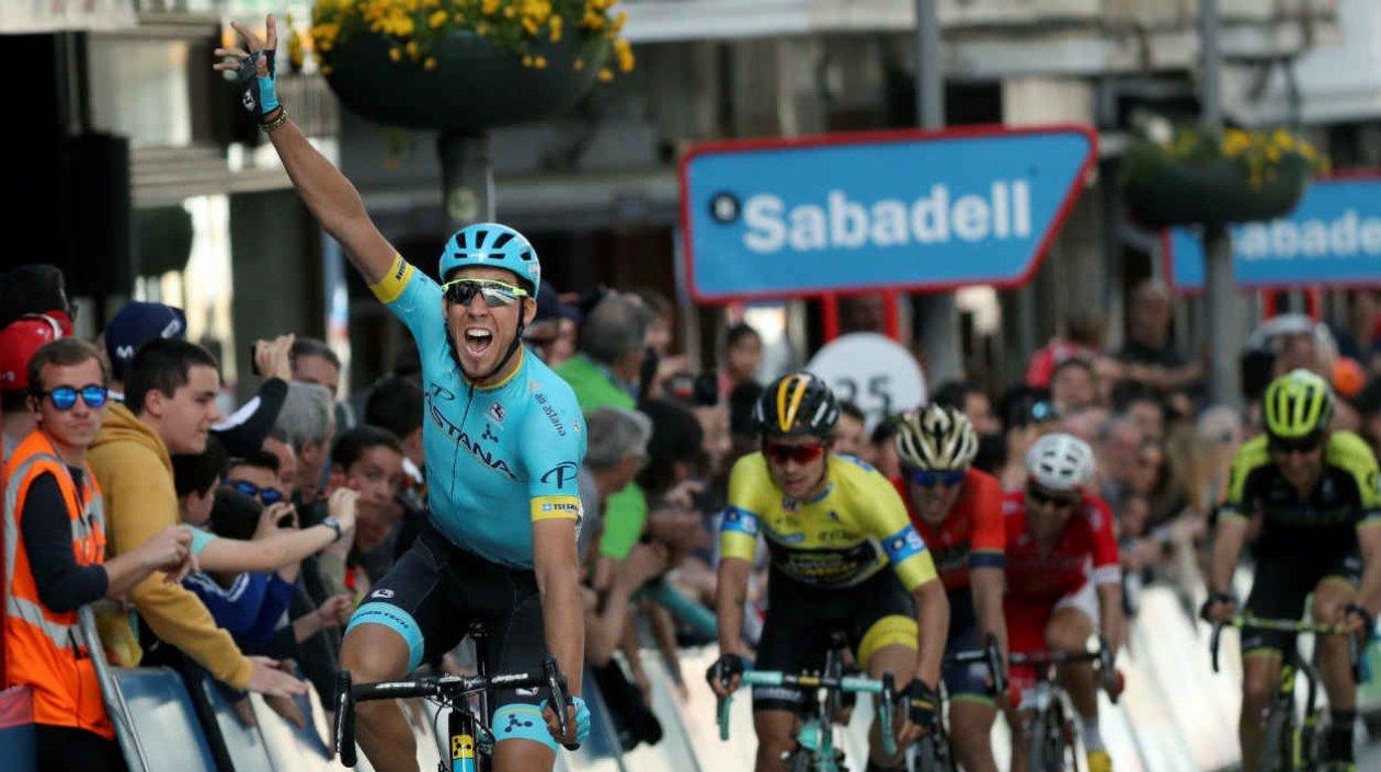 Omar Fraile se impone en la etapa. 