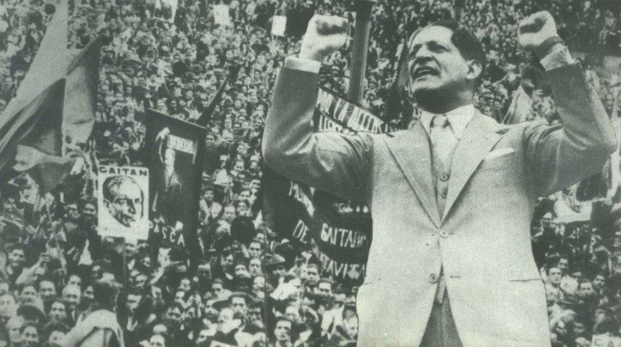 El caudillo liberal Jorge Eliécer Gaitán.