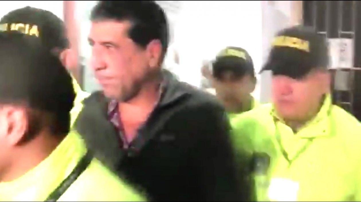 Pedro Aguilar, tras concluir la audiencia en el complejo judicial de Paloquemao.