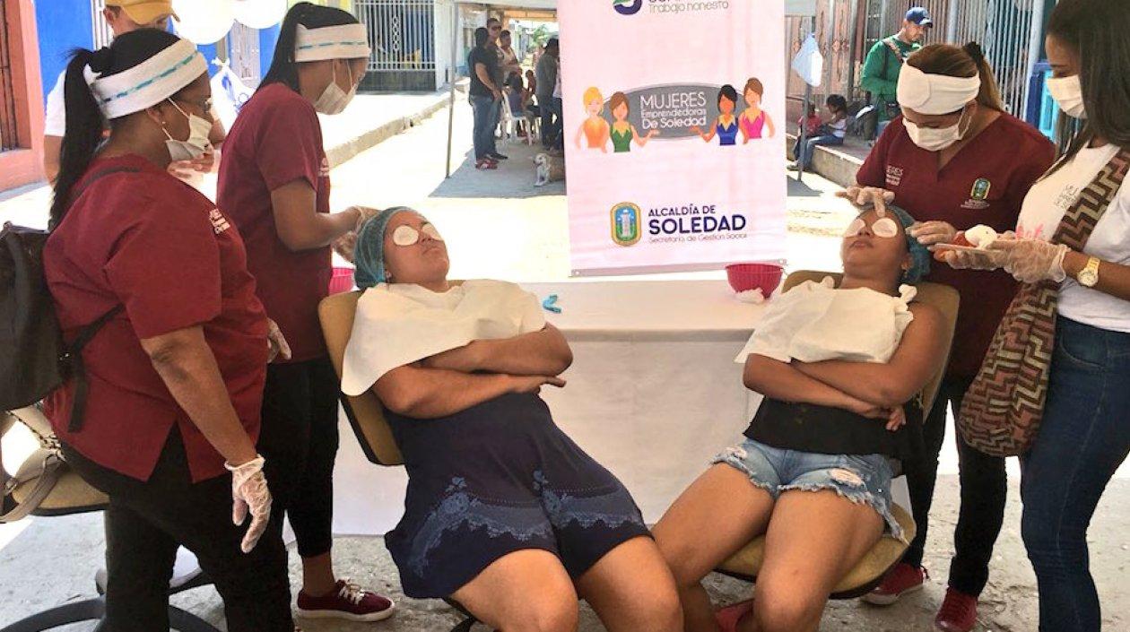 La jornada se cumplió en el barrio Porvenir de Soledad.