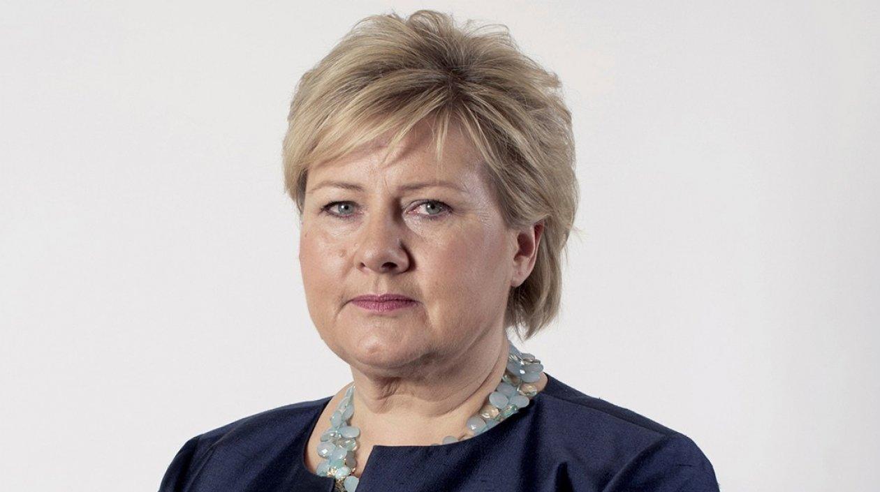 La Primera Ministra de Noruega, Erna Solberg.