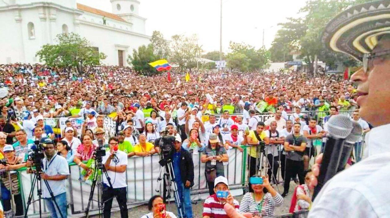Candidato Gustavo Petro en Soledad.