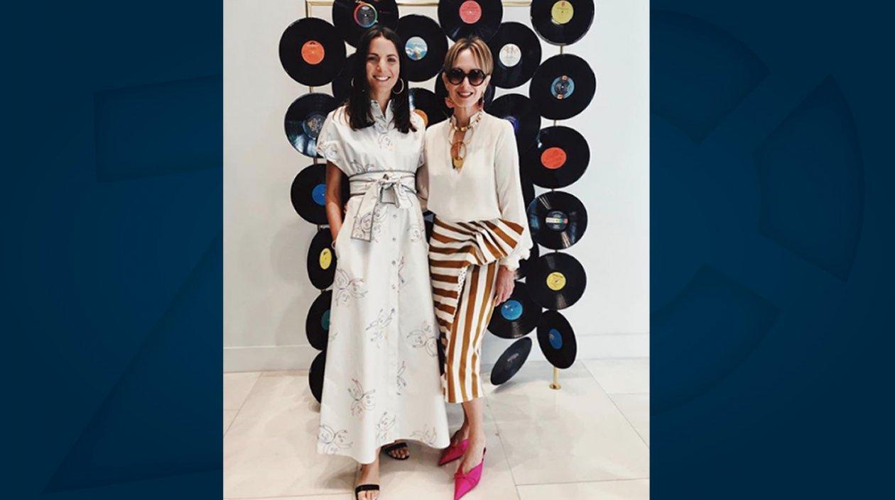 La experta en moda Kelly Talamas y Silvia Tcherassi.