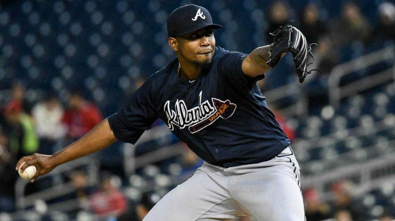 Julio Teherán, lanzador colombiano. 