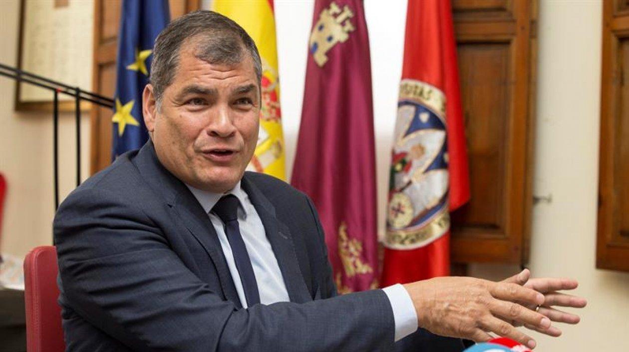 Rafael Correa, expresidente de Ecuador.