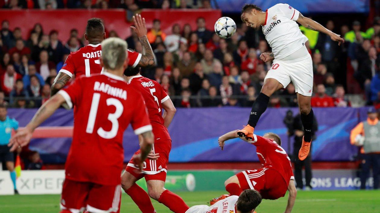 El delantero colombiano del Sevilla, Luis Muriel