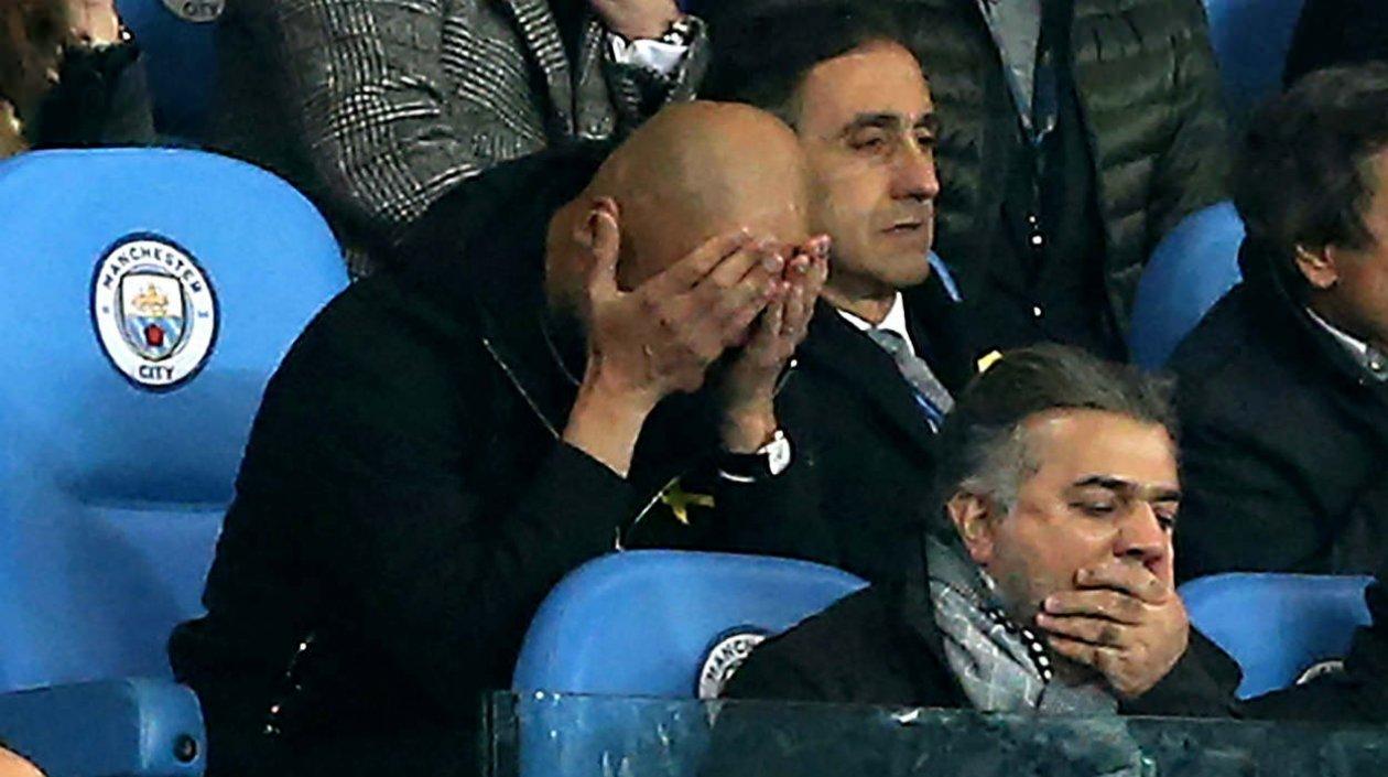 Pep Guardiola, técnico del Manchester City. 