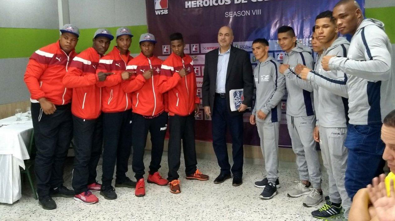 Equipos de Domadores de Cuba y Heroicos de Colombia. 