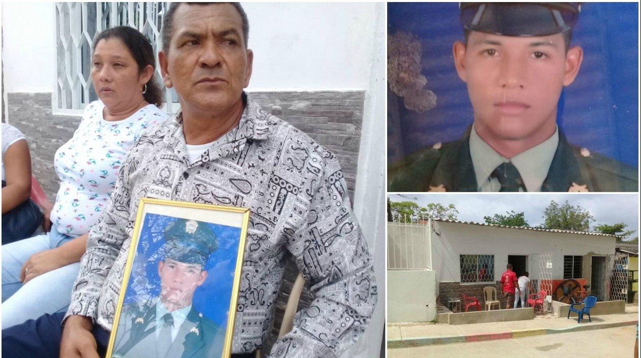 David Alfonso Pérez, padre de José David Pérez Hernández en la casa del patrullero.