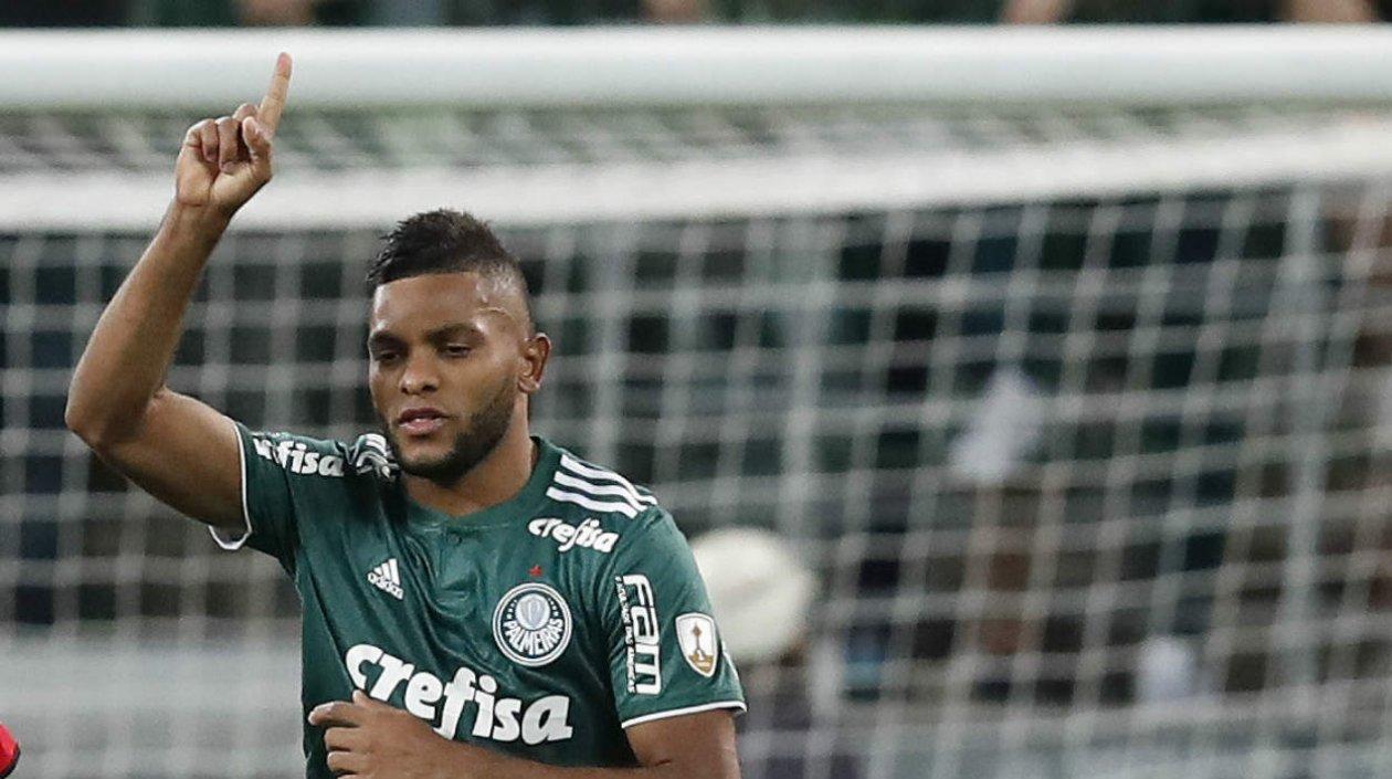 Miguel Ángel Borja, delantero del Palmeiras. 