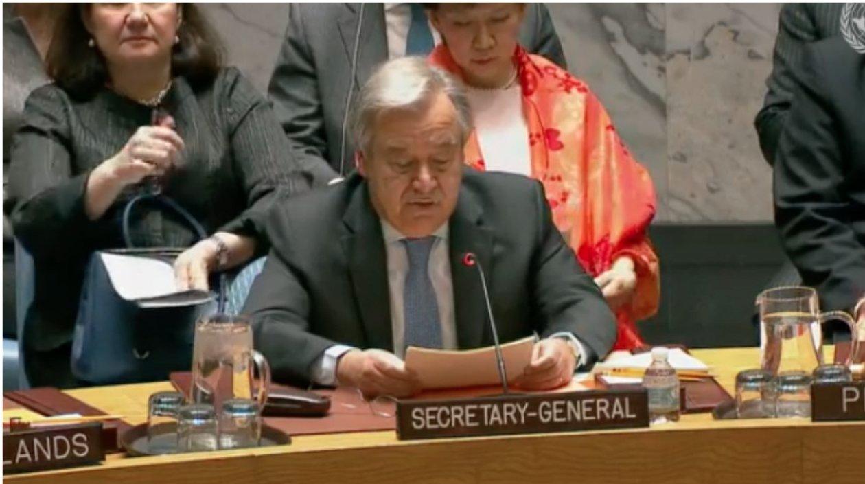 Antonio Guterres, secretario general de la ONU.