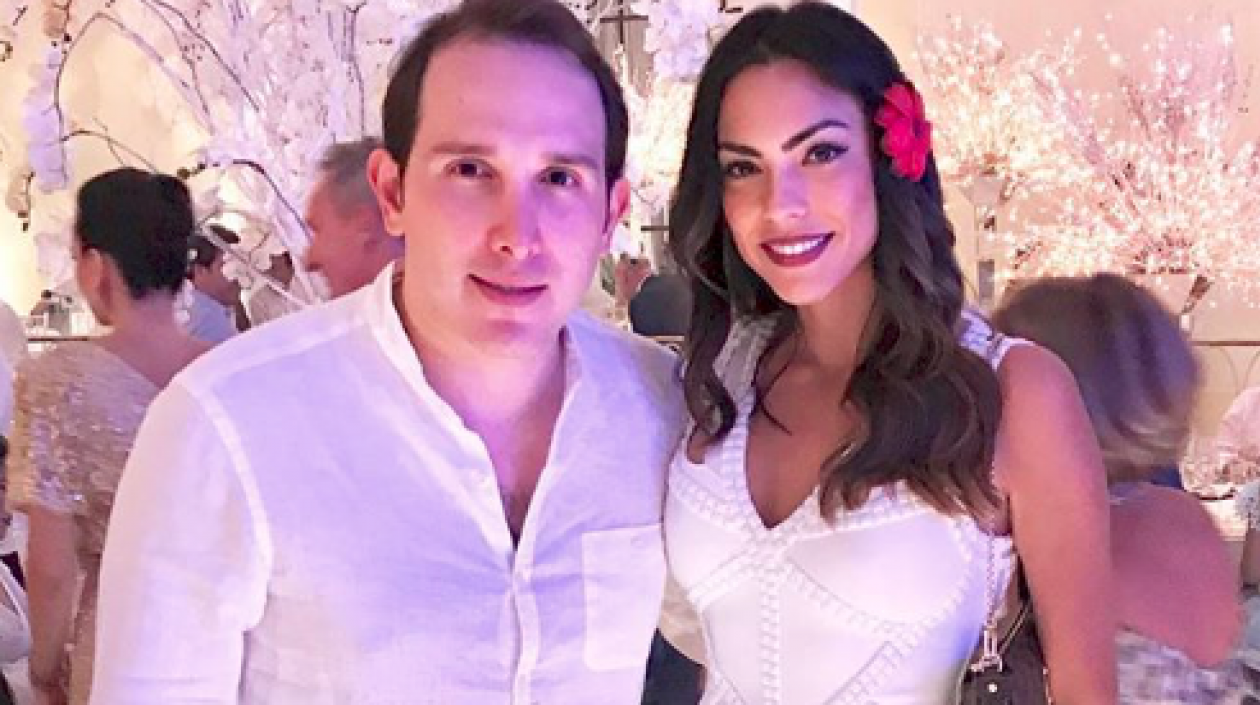 Juan Pablo Silva y la exseñorita Colombia Eileen Roca.