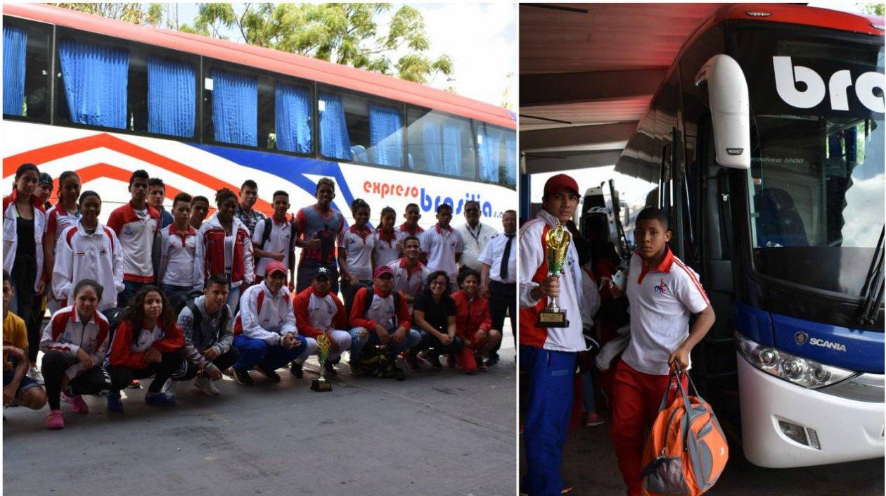 La delegación de lucha del Atlántico retornó a Barranquilla, luego de un calvario de 4 días.