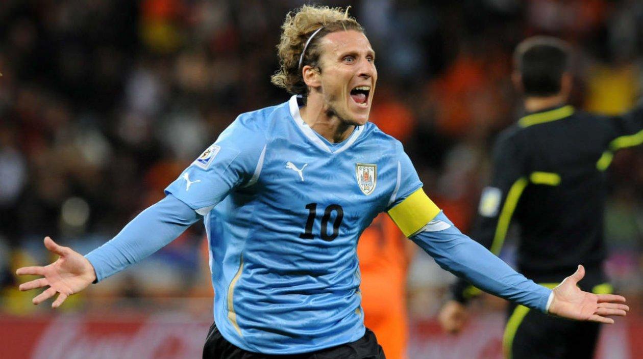 Diego Forlán, exjugador de la Selección Uruguay. 
