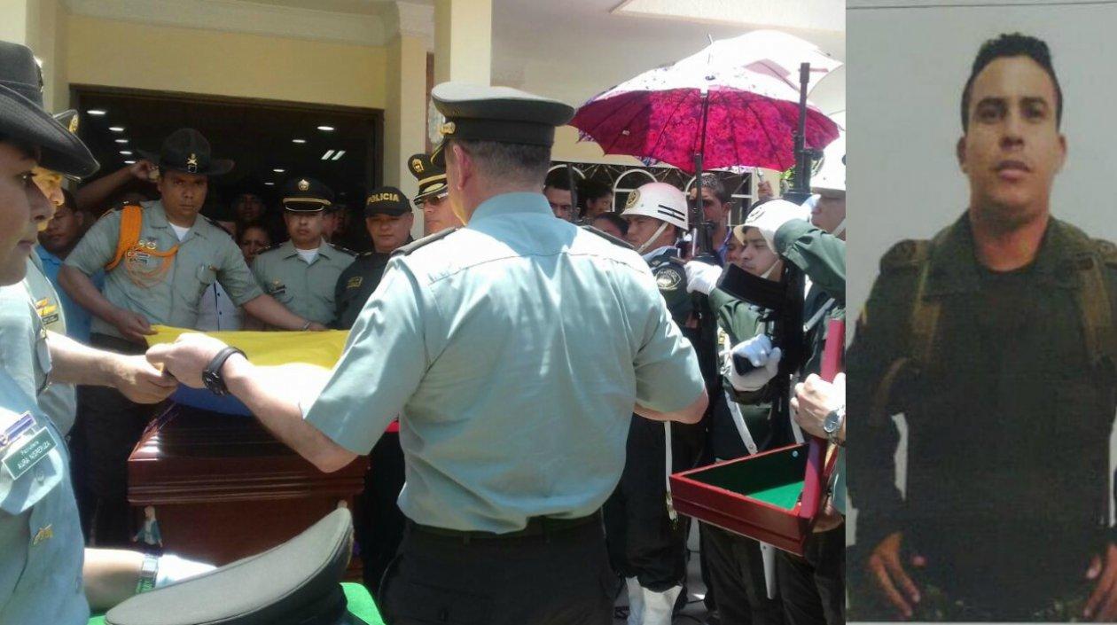 Con honores fue despedido el patrullero en su tierra natal.