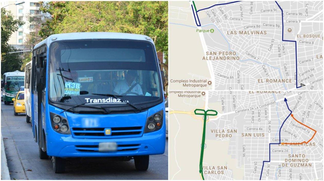 Un total de 11 rutas de buses tienen que desviar su recorrido por las obras en la Cordialidad.