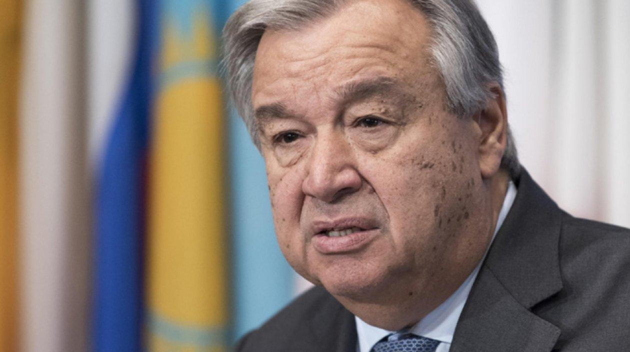 Secretario general de la ONU, António Guterres.