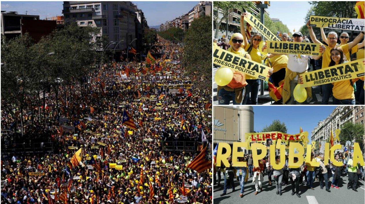 Imágenes de la marcha de este domingo. 