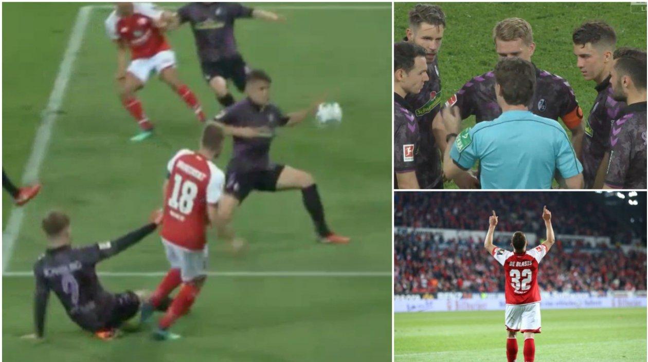 Secuencia de la polémica jugada. 