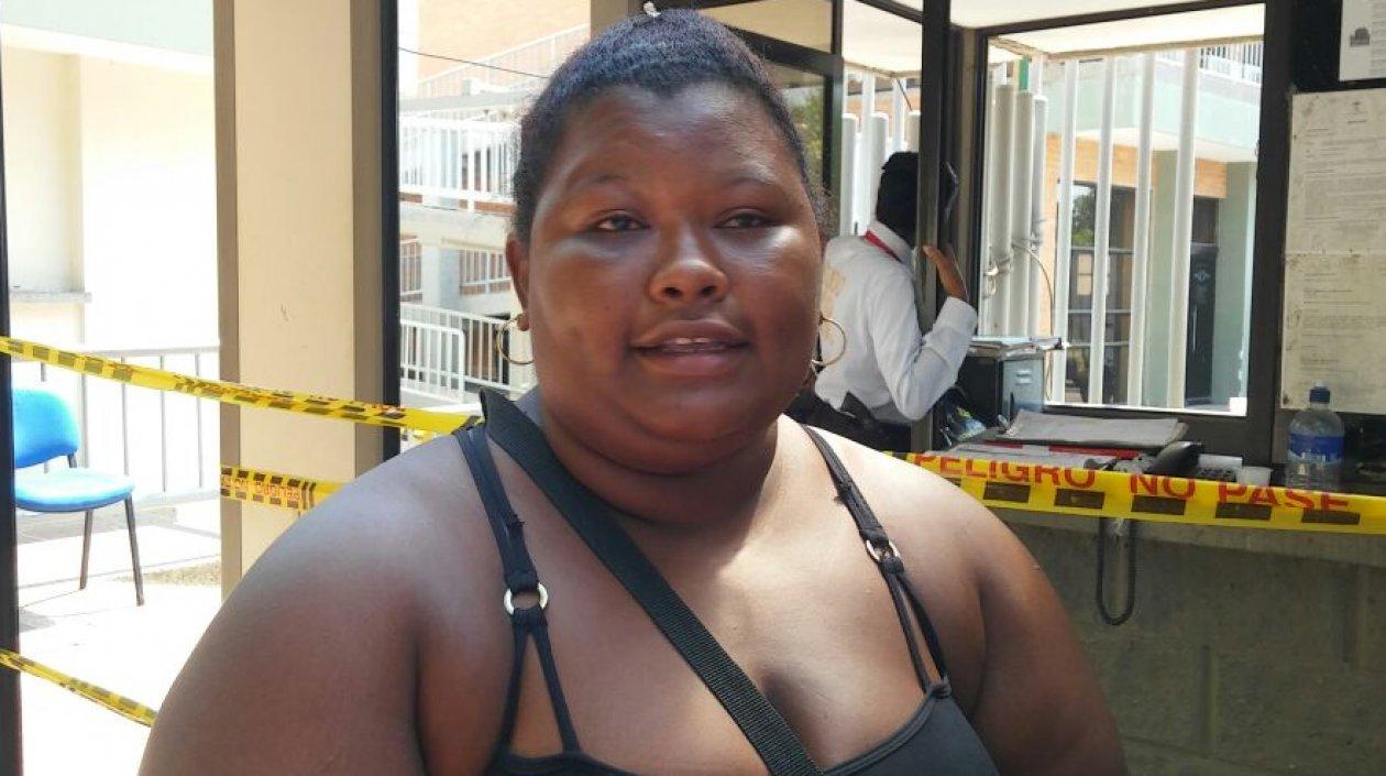 Maryuris Julio Pérez, hija de mujer asesinada en el barrio Barlovento.