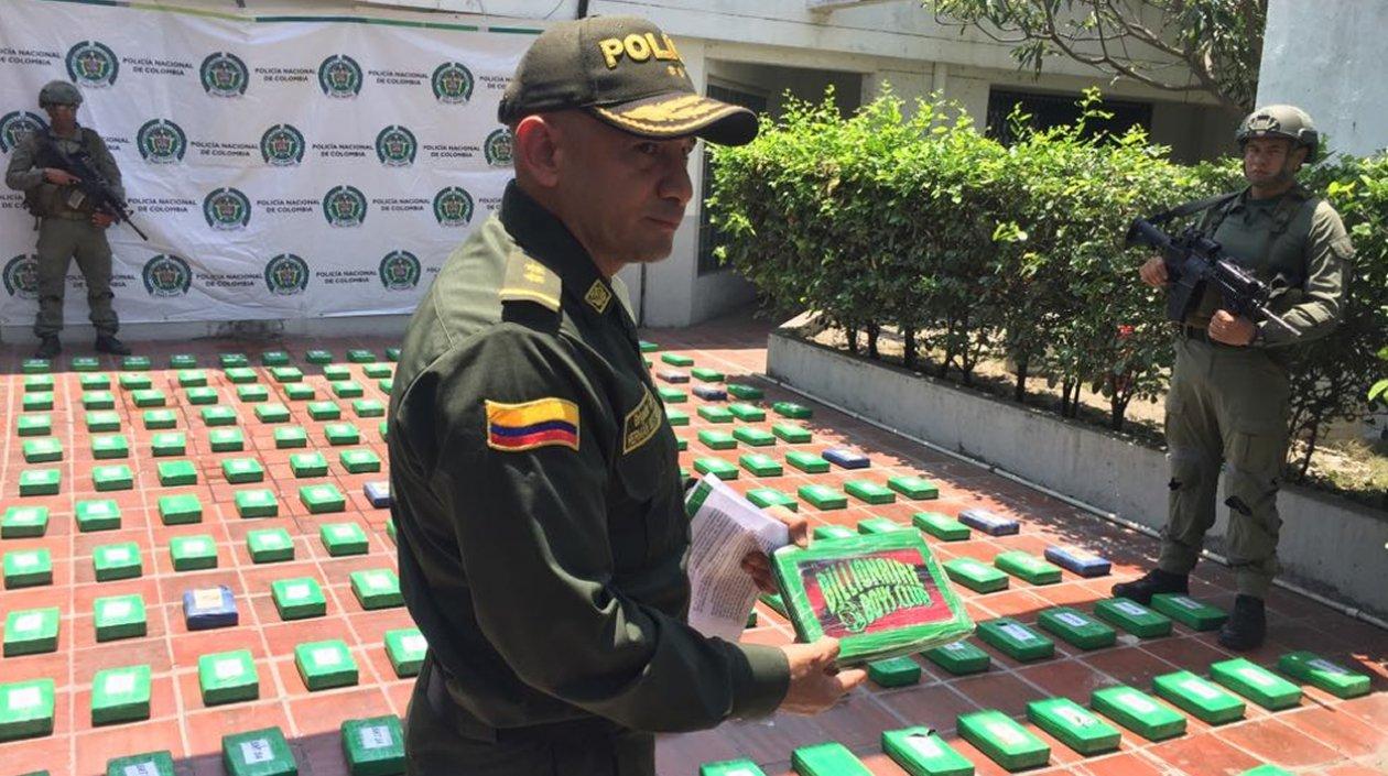 El General Hermán Bustamante, Comandante de la Regional 8 de la Policía Nacional.