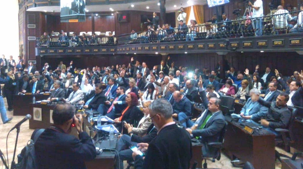 La Asamblea Nacional en plena sesión.