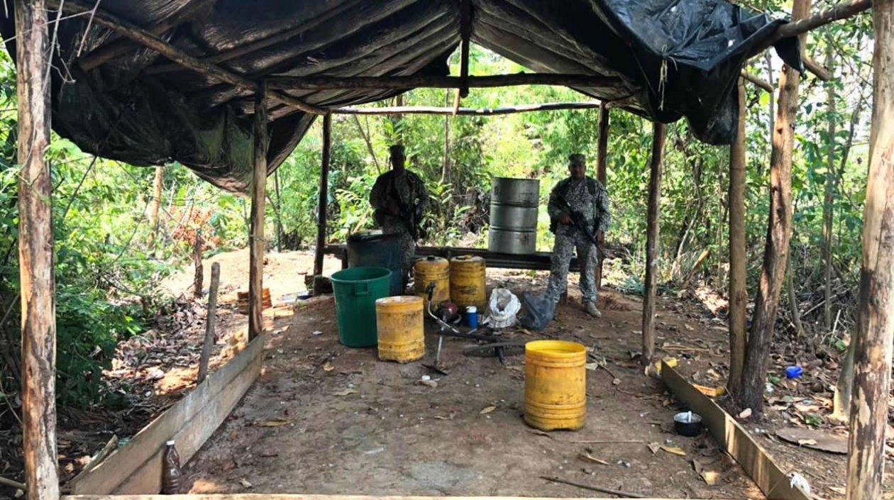 En el desarrollo de una operación de registro y control fluvial, la Armada Nacional