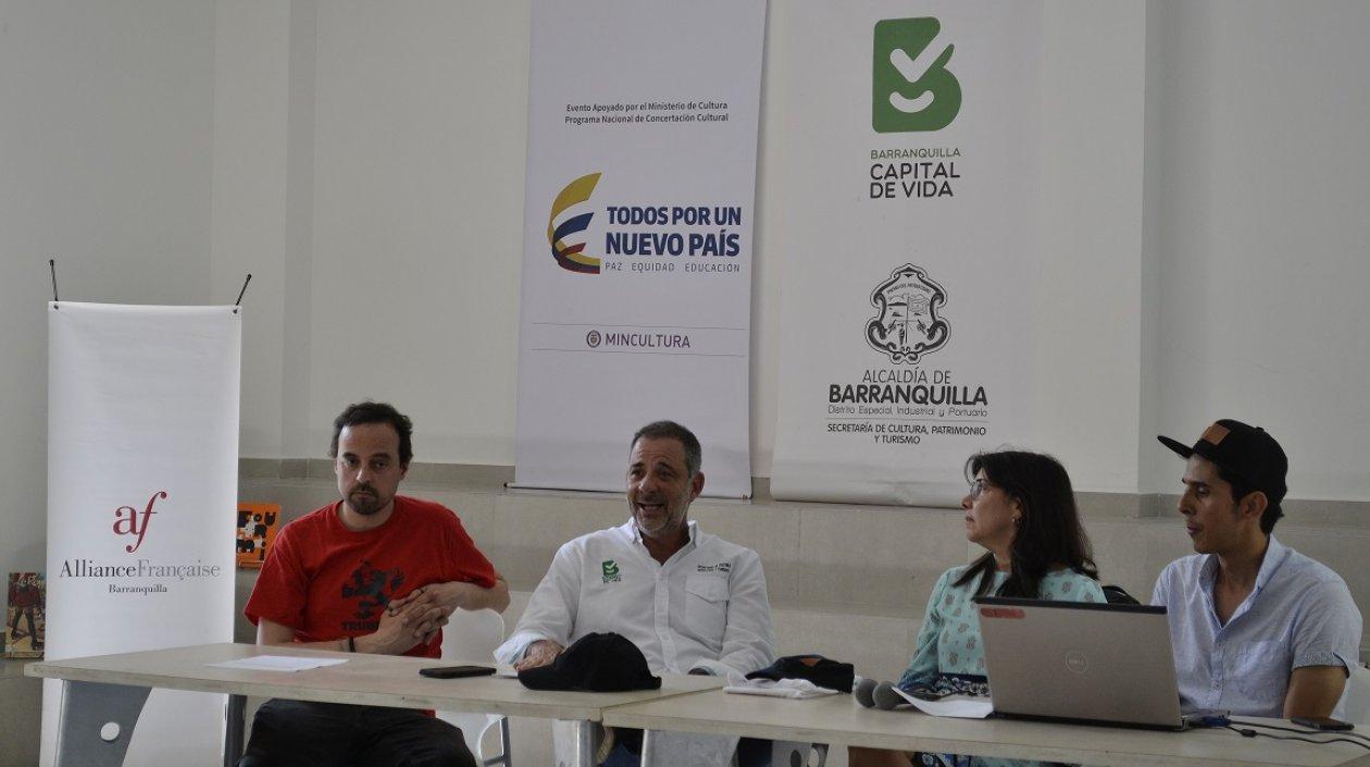 Rueda de prensa del Festival Killart en la Alianza Francesa.