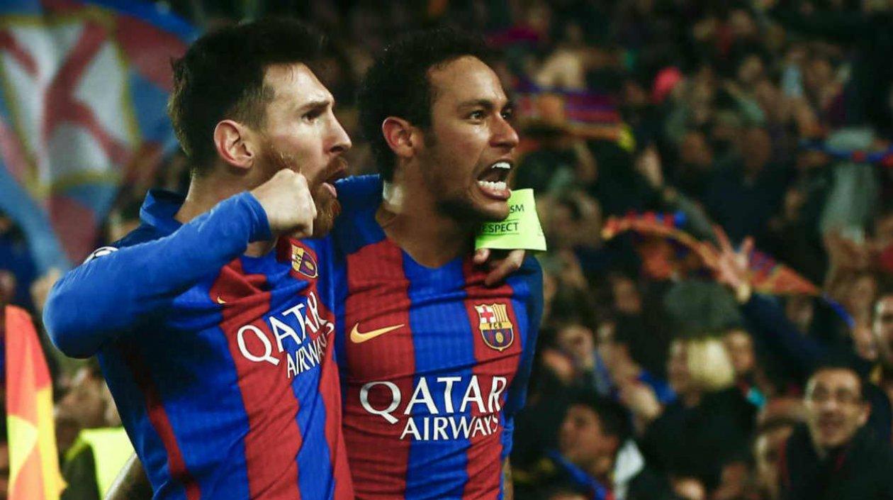 Lionel Messi y Neymar. 