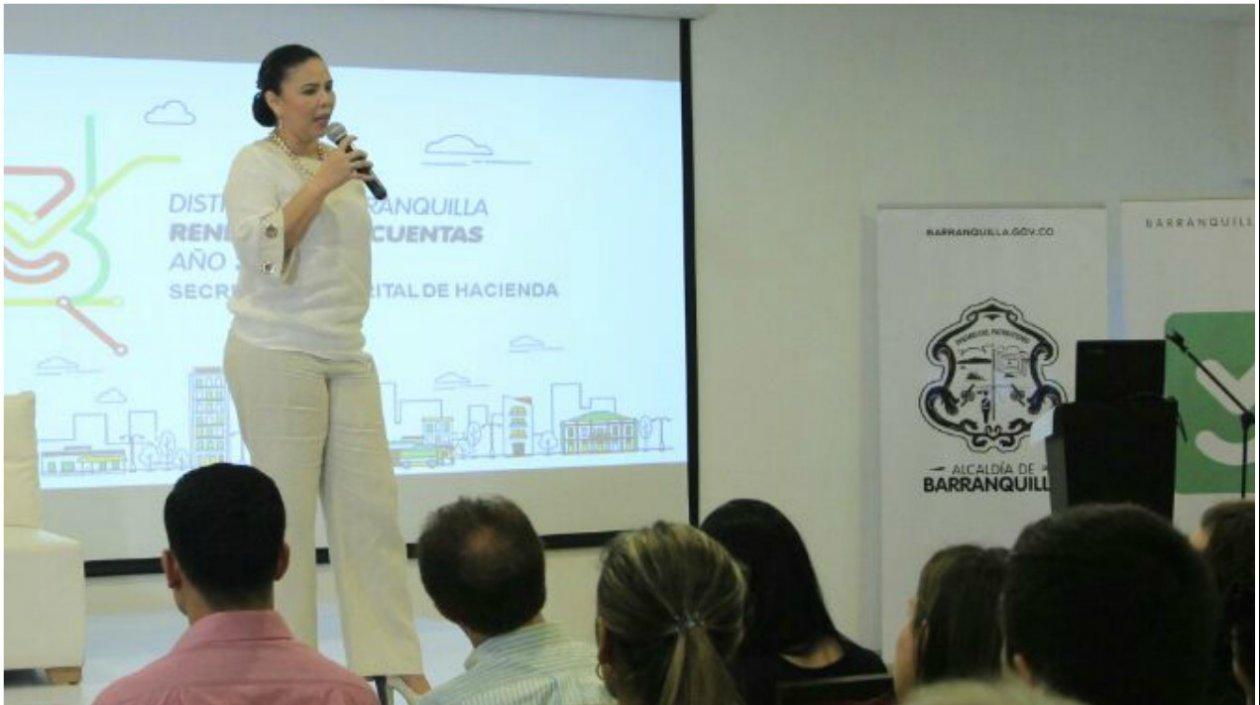 Emelith Barraza, secretaria distrital de Hacienda.