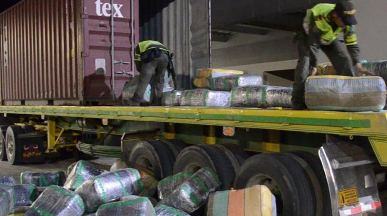 Estaba empacada en 73 bultos.