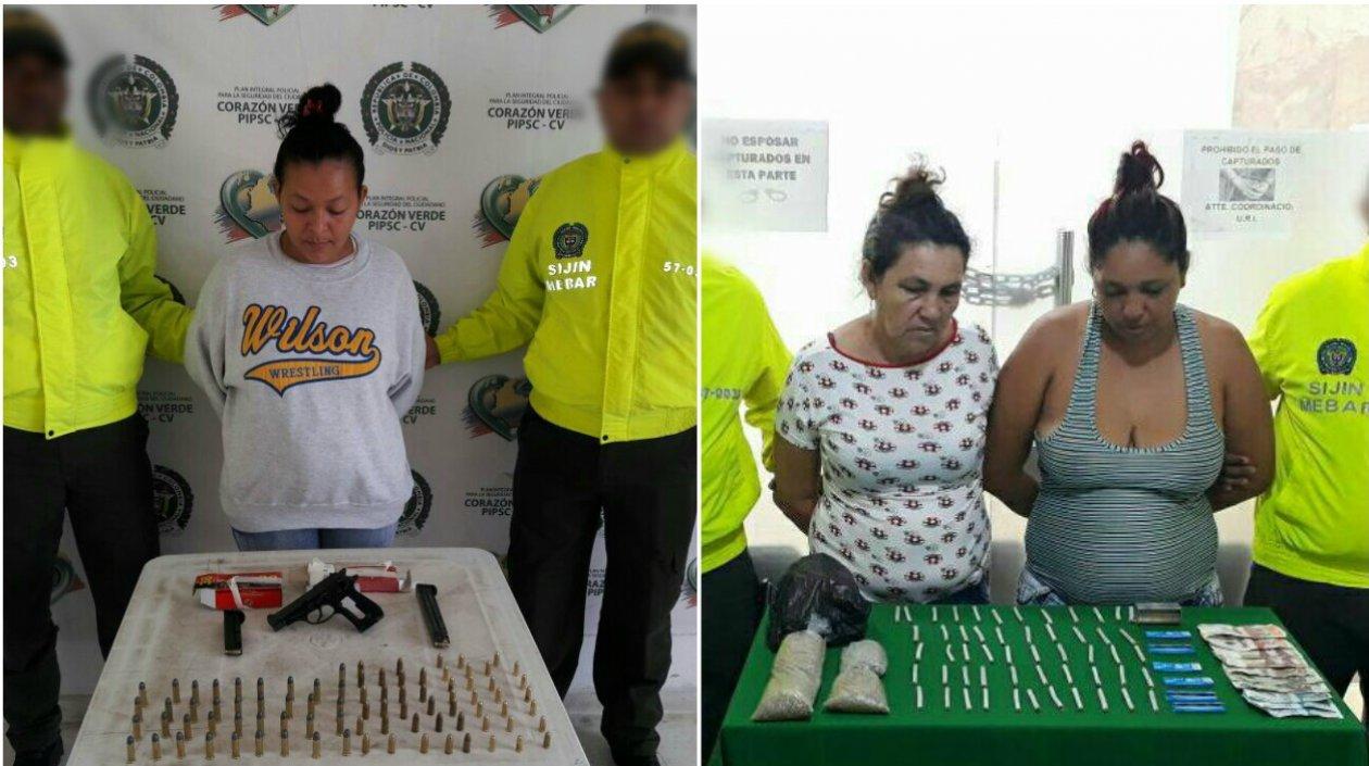 Cindy Paola Domínguez Sierra, Marina Mercedes Alcaza Azca y Kelly Johana Neira Alcanza.