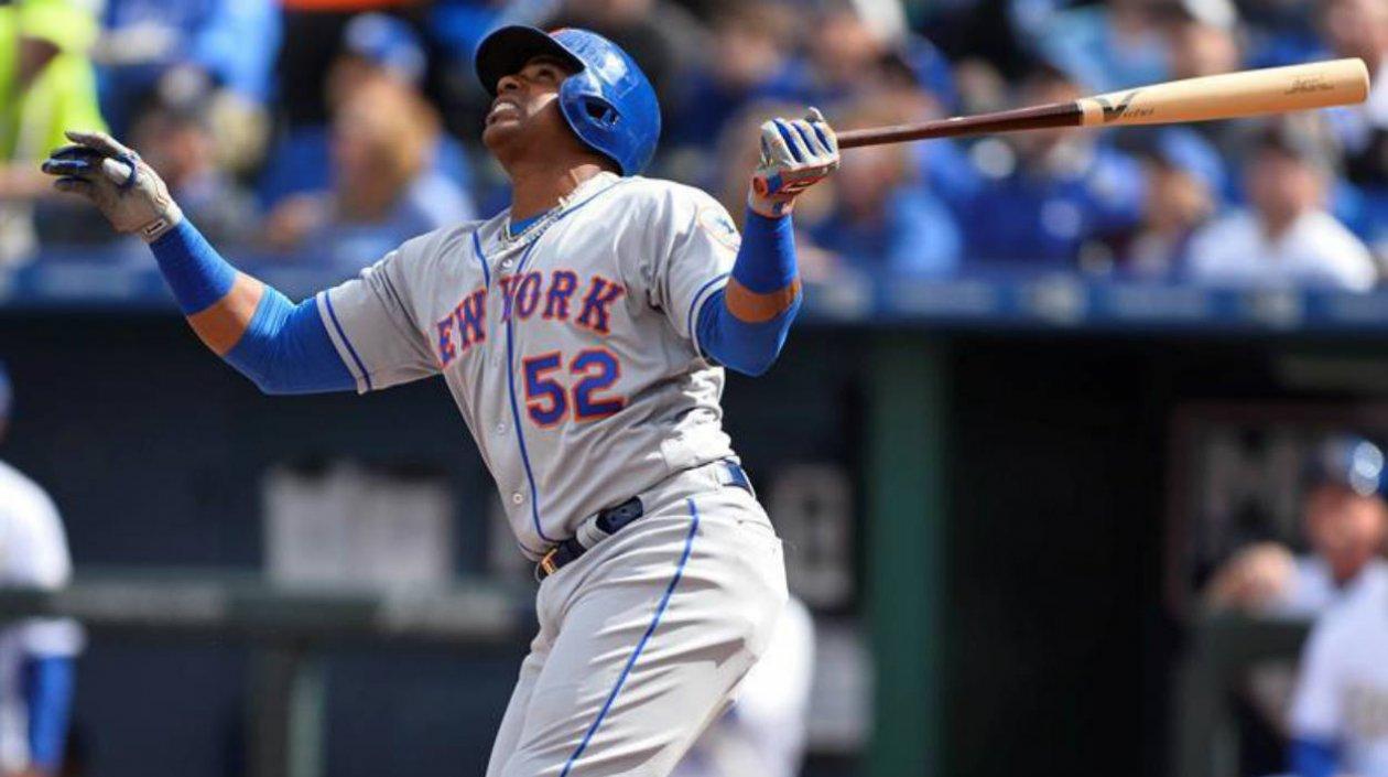 Yoenis Cespedes, pelotero de los Mets. 