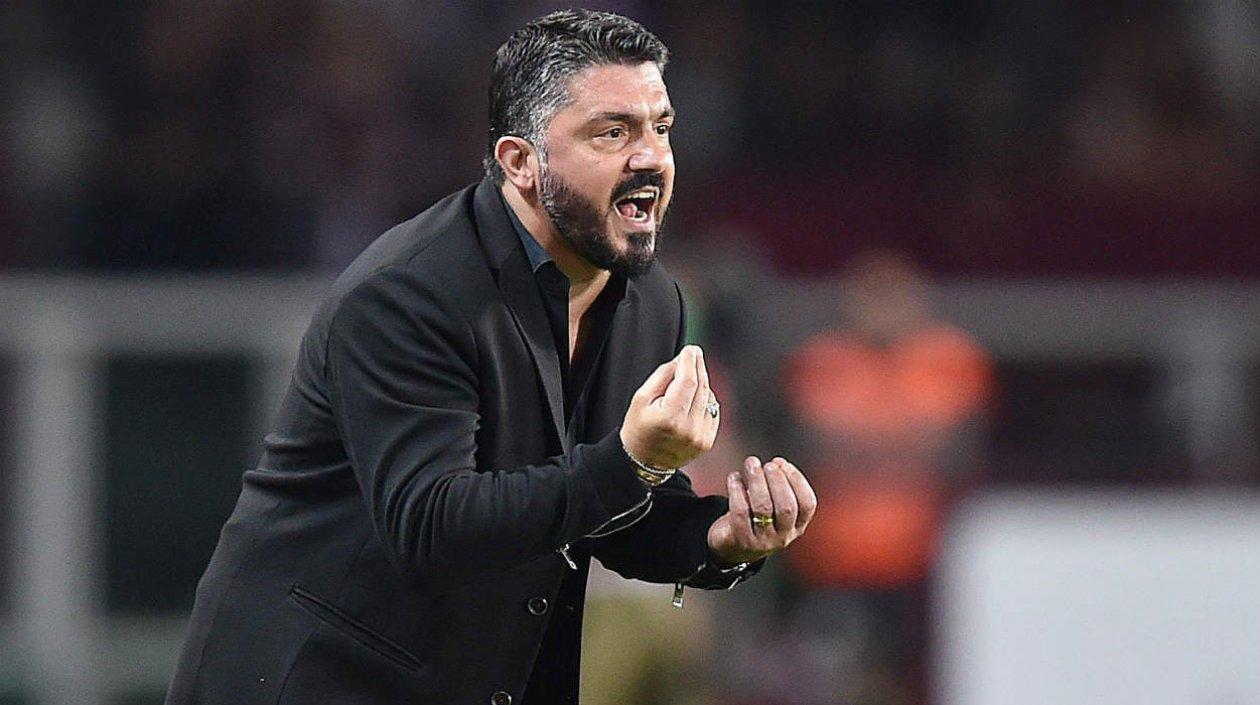 Gennaro Gattuso, técnico del Milan. 
