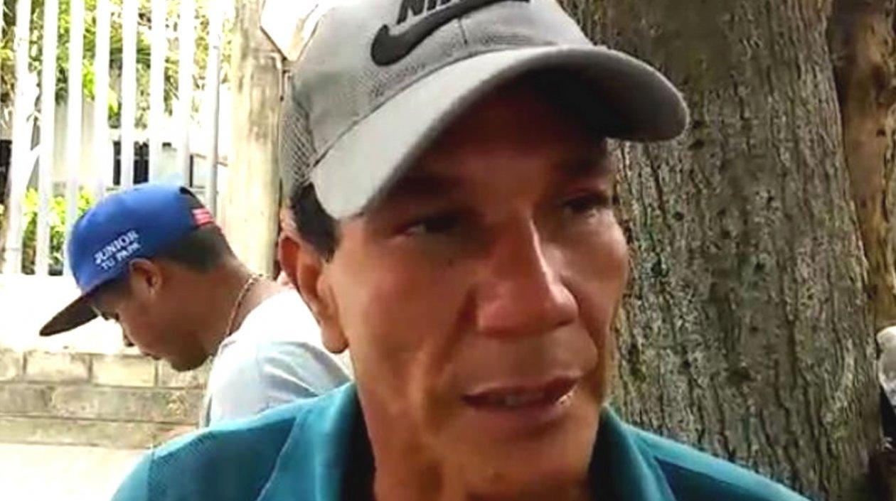 Omar Roncacio, tío de la niña.