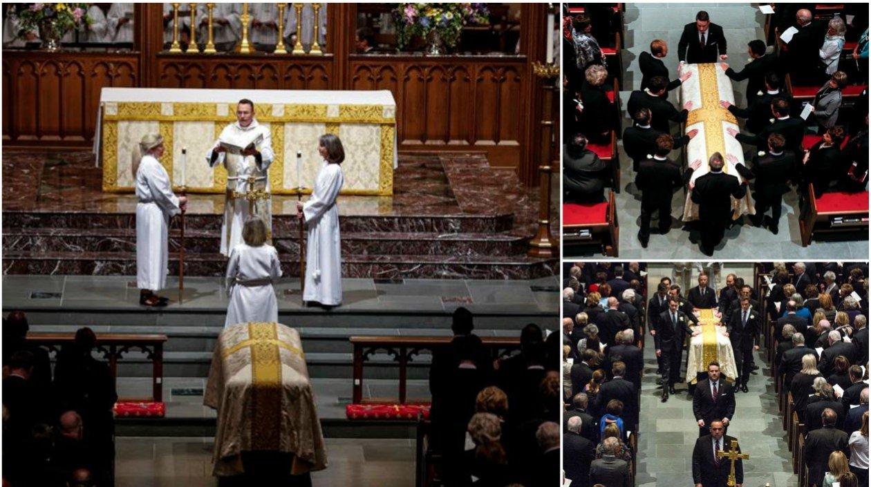 Momento del funeral. 