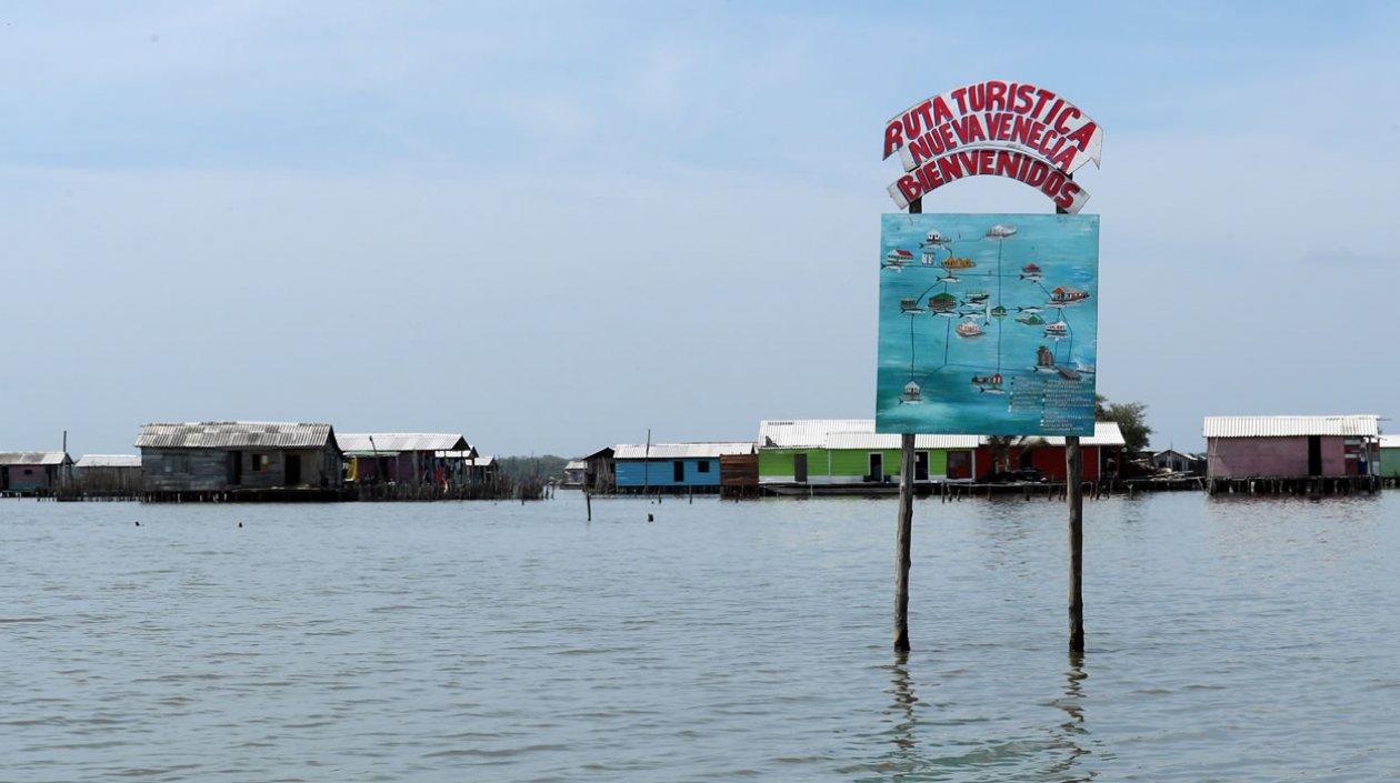 Nueva Venecia, un pueblo de palafitos construido en las aguas de la Ciénaga Grande de Santa Marta