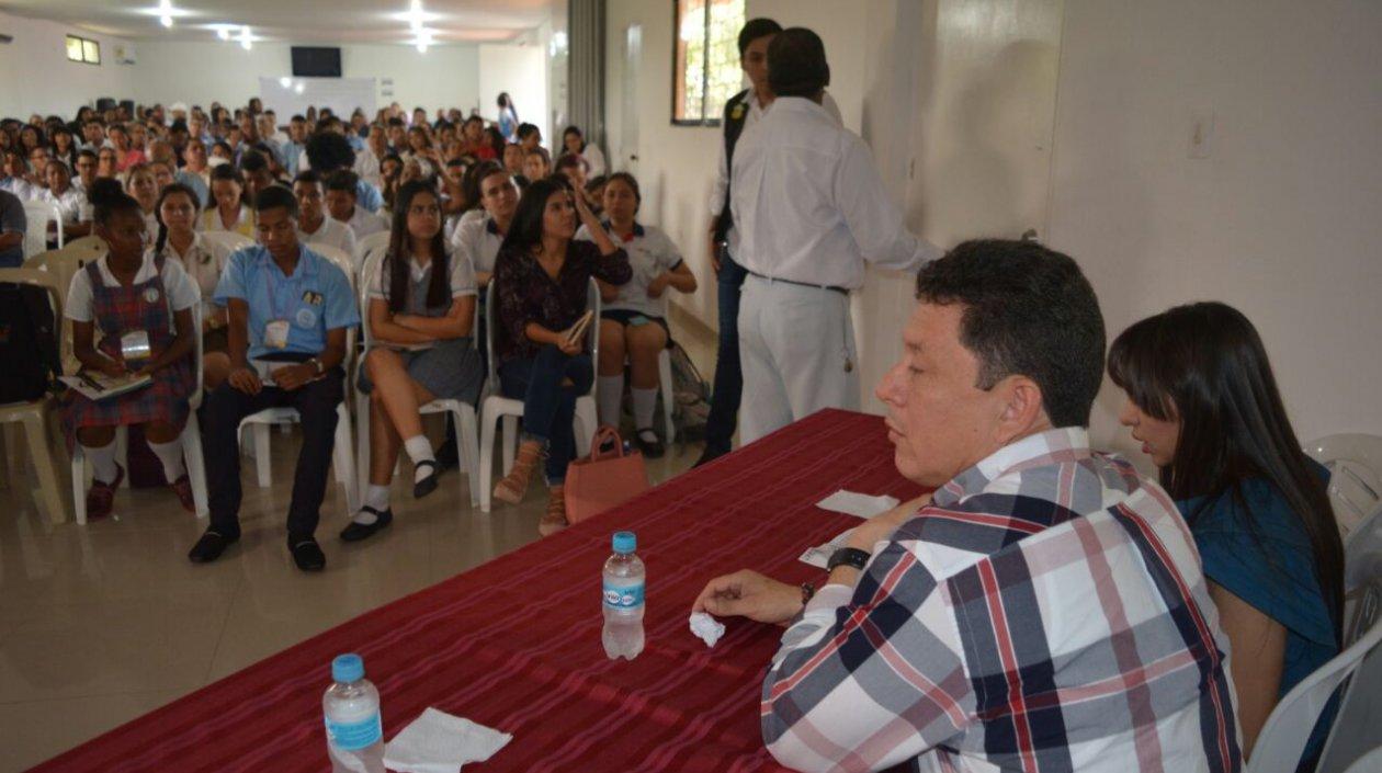 El Personero Jaime Sanjuan durante la instalación del encuentro.