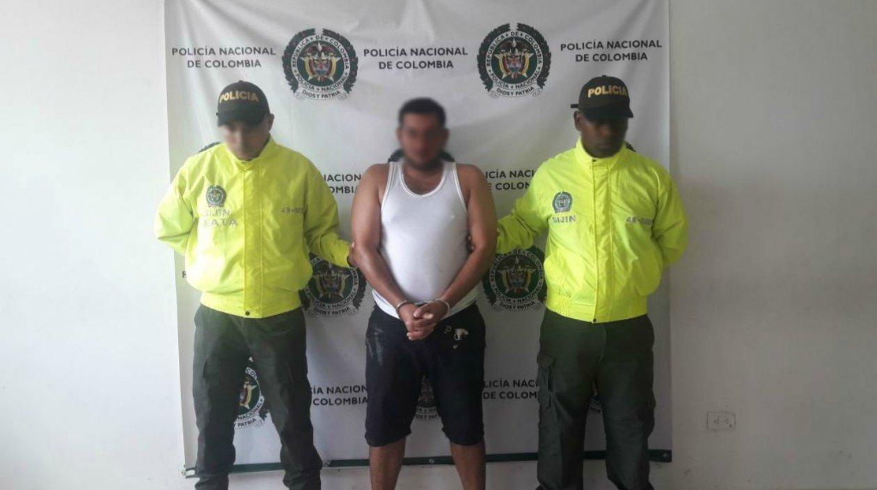 El capturado fue conducido a la URI de la Fiscalía, en Sabanalarga.