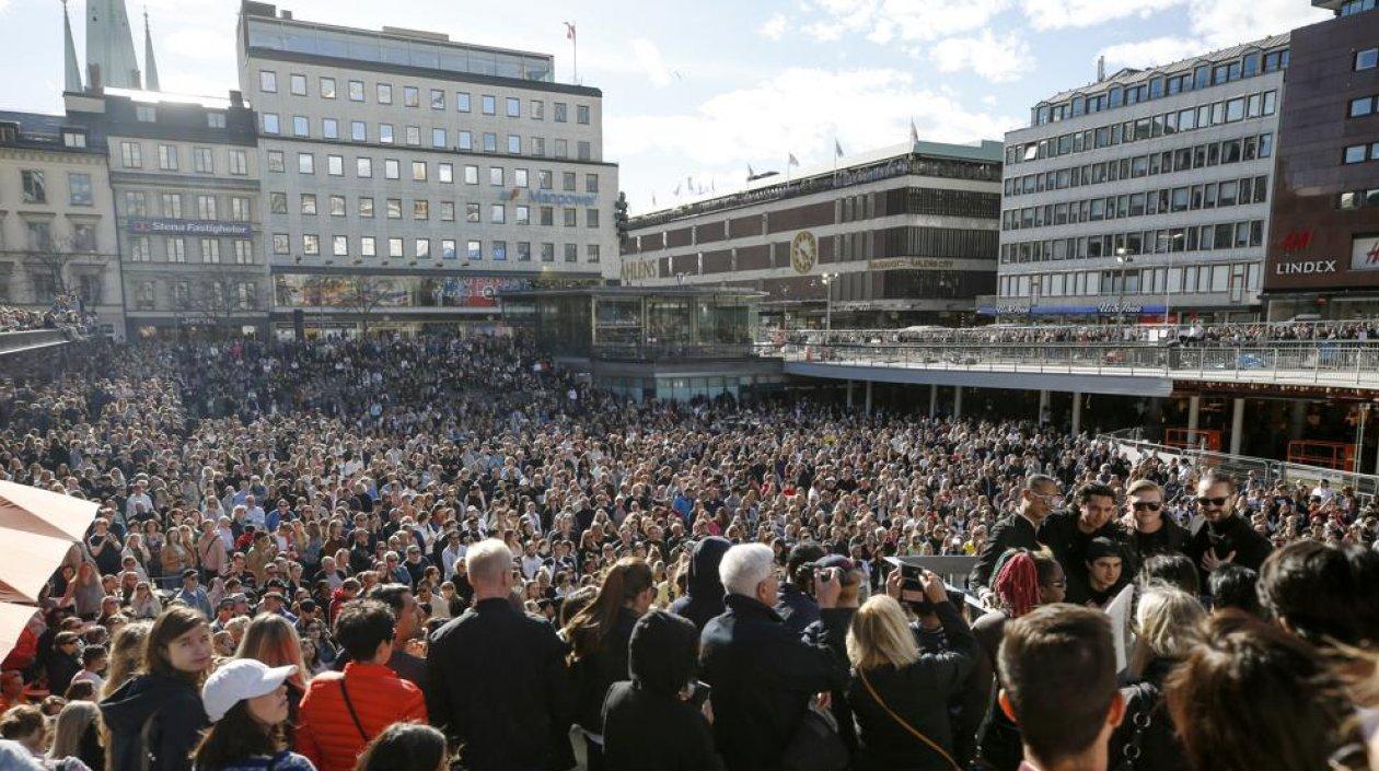 La plaza de Sergels_Torg Platz de Estocolmo.