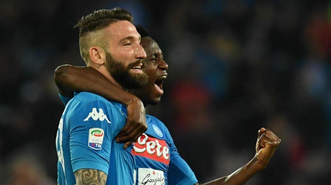 Kalidou Koulibaly celebra el tanto de triunfo. 