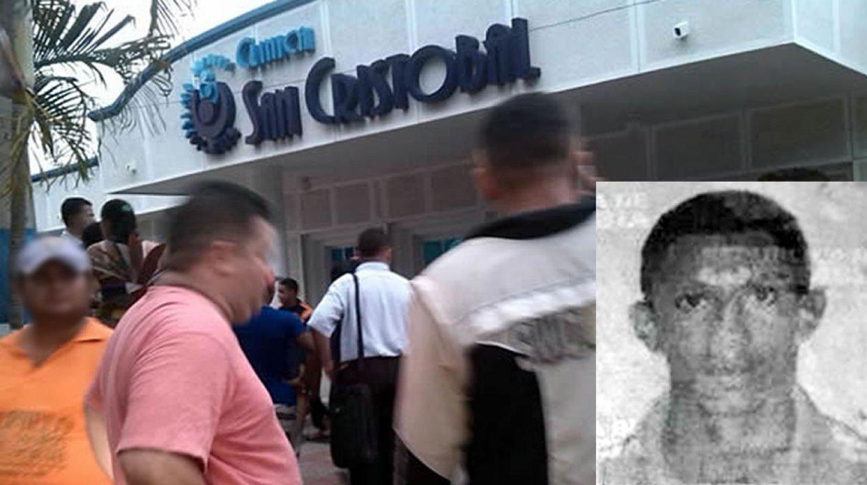  Fabián David Peña Váldez después del ataque fue llevado a la clínica San Cristóbal donde se produjo su deceso.