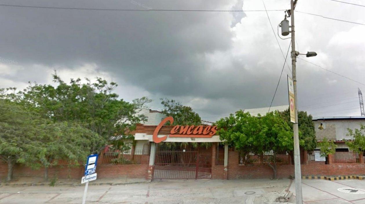 Fachada de la sede del Centro de Capacitación Especial, Cencaes, en Soledad.