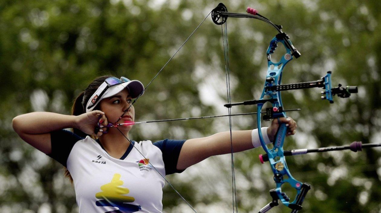 La arquera colombiana Sara López.