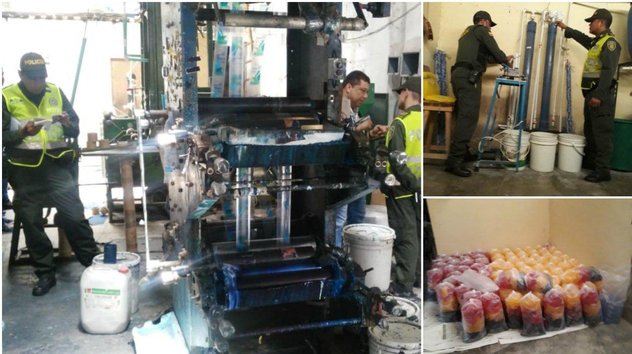 Momentos de los allanamientos de la Policía.