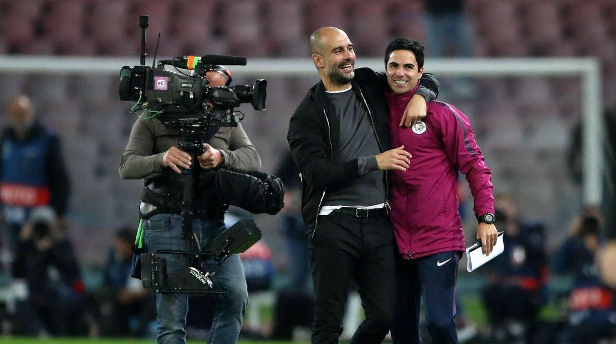 Mikel Arteta trabaja actualmente de Pep Guardiola. 