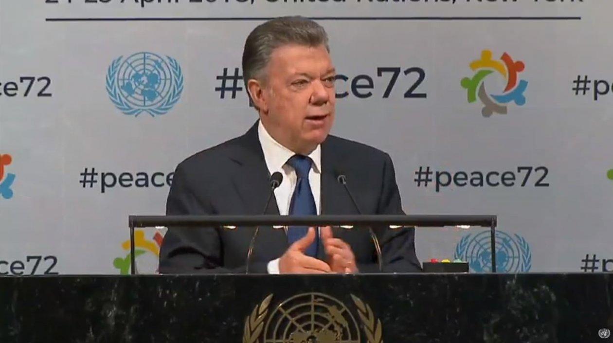 El presidente de Colombia, Juan Manuel Santos